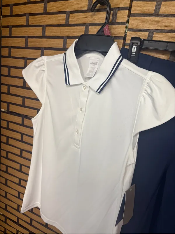 Avia white and navy golf outfit (top is small, bottom XS) - Image 3