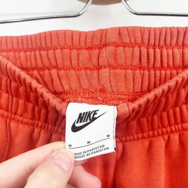 Nike Womens Orange Rogue Oversized Fleece Streetwear Jogger‎ Sweatpants Size M - Image 6