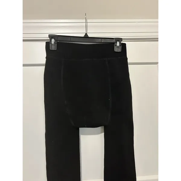 Women's Warm & Cozy Black Fleece lined Thermal Tights size Medium High Waist - Image 2