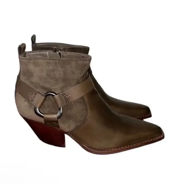 Vince Camuto Brown Leather Ankle Boots(Size 8M) - Image 3