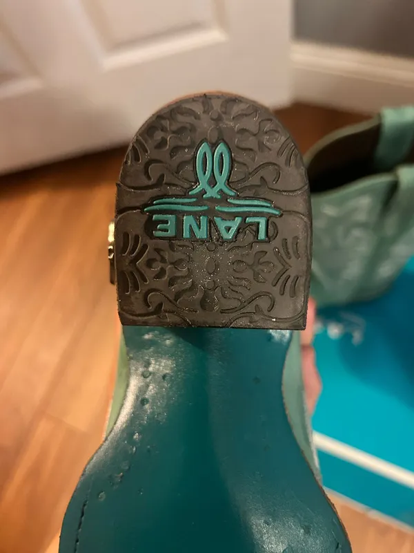 Lane Cowgirl Boots Green Size 7.5 - Image 2