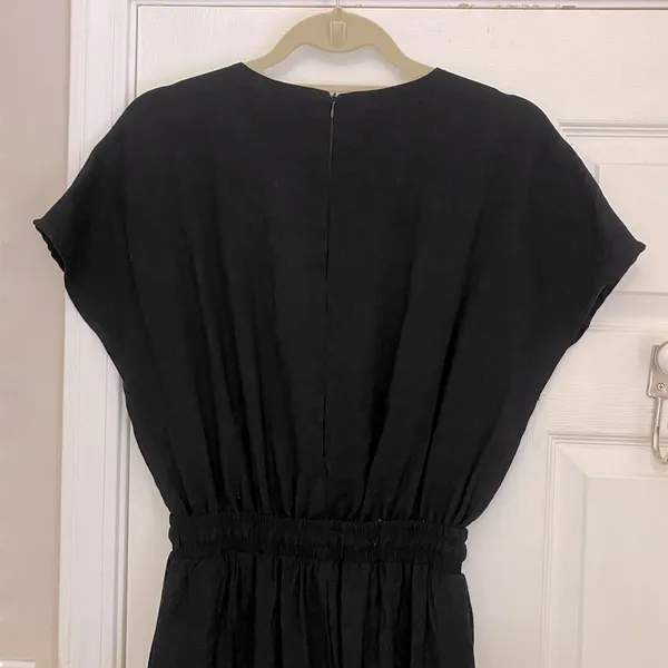 Moll V-Neck Jumpsuit in Black - Image 13