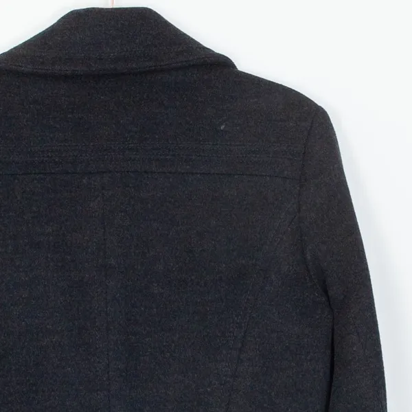 Calvin Klein Womens Wool Blend Pea Coat Jacket Size‎ 8 Gray Classic Quiet Luxury - Image 8