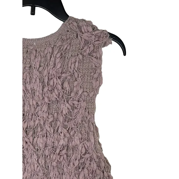 Umgee Women's‎ Cardigan Wrap Shaggy Open Front Fringe Vest Sleeveless Grey Large - Image 7