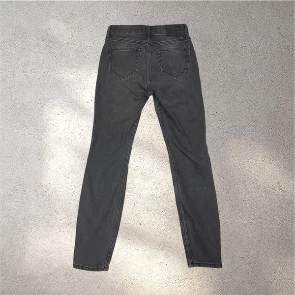Abercrombie & Fitch The Skinny High Rise Jeans 24/00 Gray Stretch Denim - Image 2