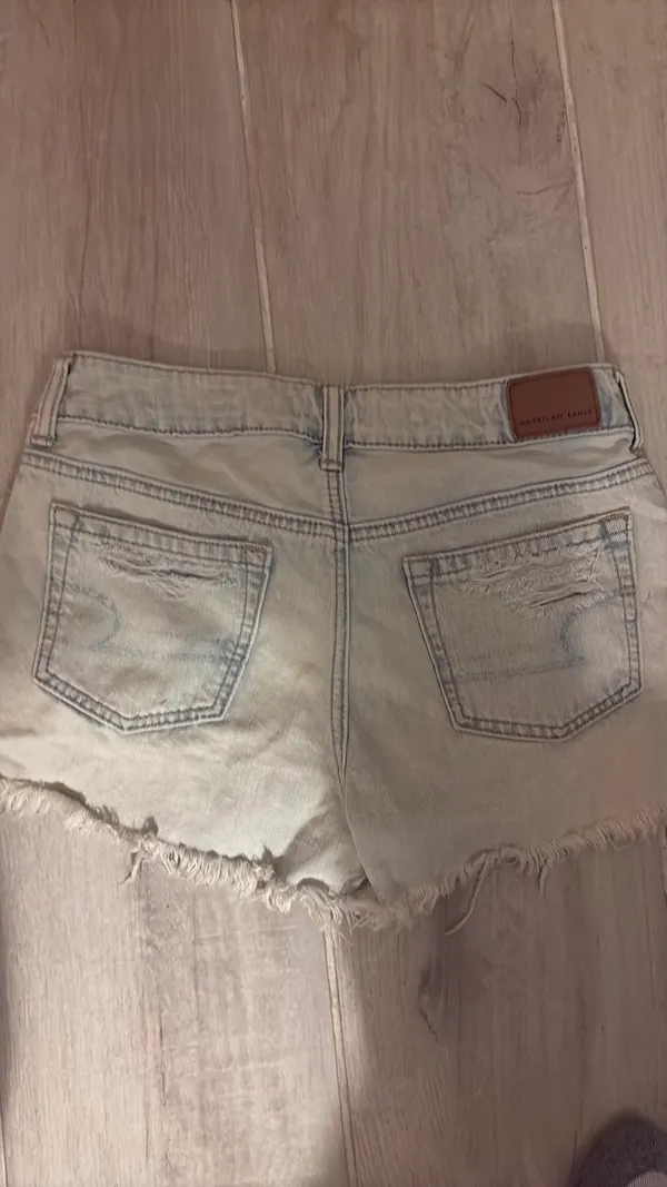 American Eagle Cut-Off Denim Shorts Sz 0 - Image 6