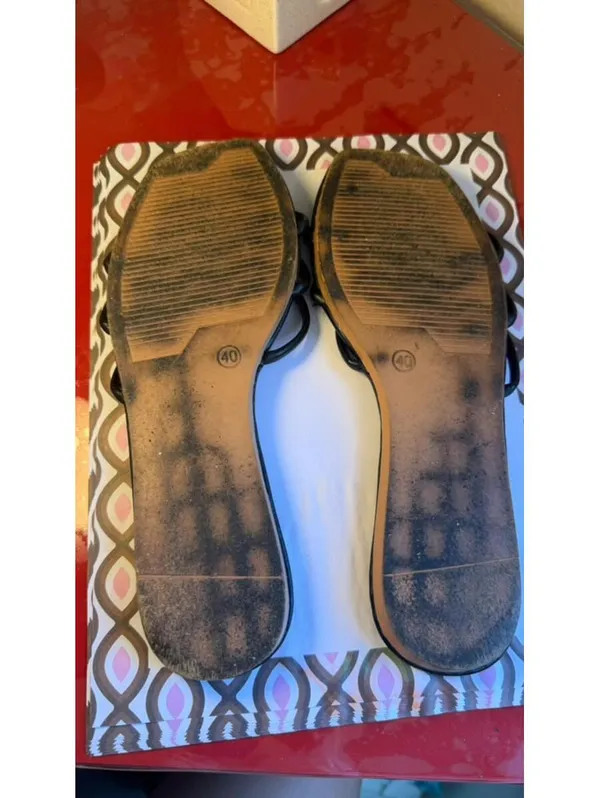 SIZE 9 SHEIN Women’s Sandals black summer shoes - Image 3