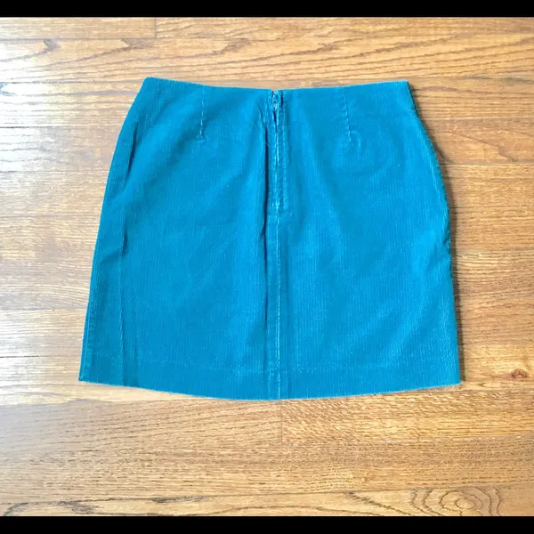 Old Navy Teal Blue Courdory Short Skirt Sz 1 - Image 4
