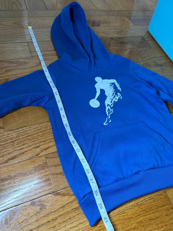 Boys Hoodie Jacket Blue Size 8 - Image 3
