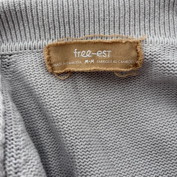 Free People Free-est Drea oversized gray polo collar sweater - Image 7