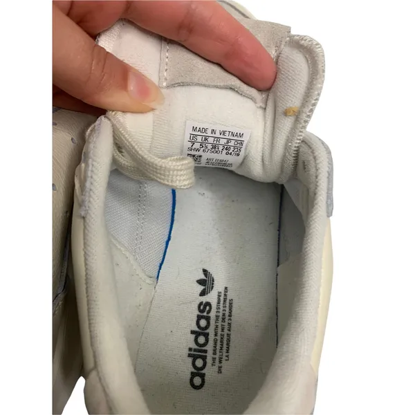 Adidas supercourt leather raw white‎ sneaker size 7 - Image 6