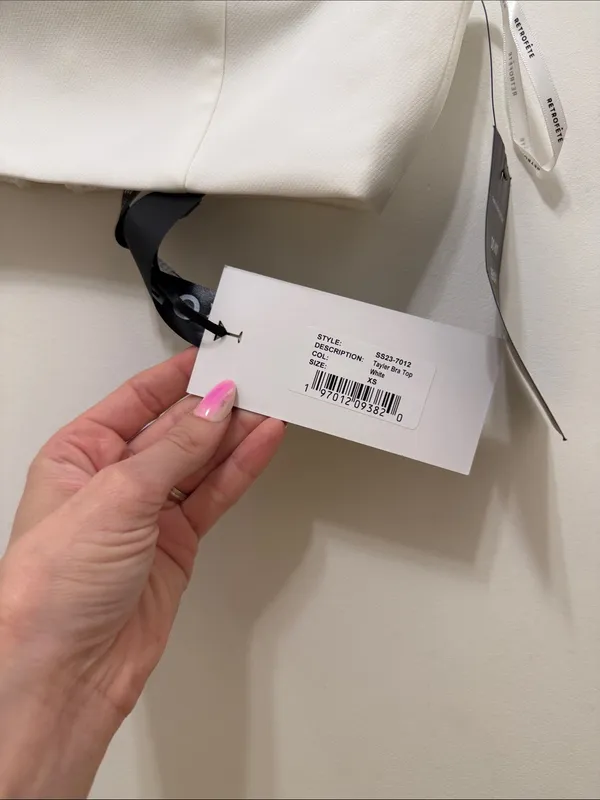 Retrofête Tayler Bra Top White - Image 3