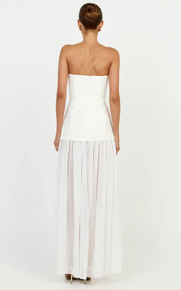 New Showpo Jocelyn Maxi Dress Strapless Fit & Flare Dress Size Small MSRP $149 - Image 6