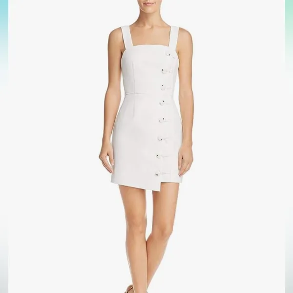 Revolve Finders Keepers Mila Sleeveless Button Detail Mini Dress size XL Nwot - Image 8