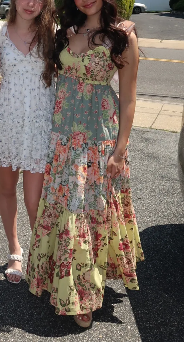 Anthropologie Yellow Dress Maxi - Image 2