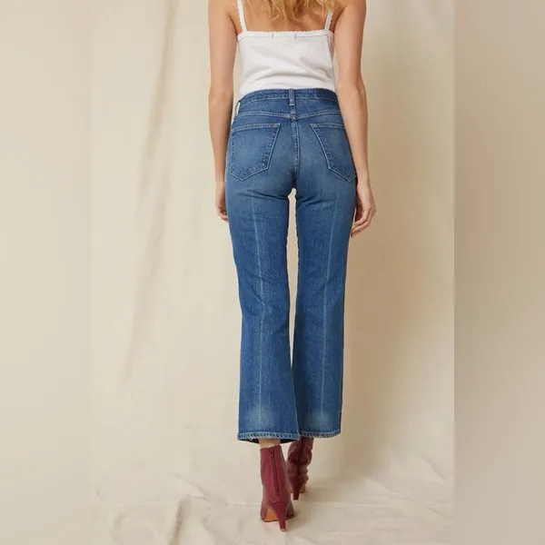 AMO Abigail Jeans in Peaceful Medium Wash Blue Patch Pocket Denim Size 26 - Image 2