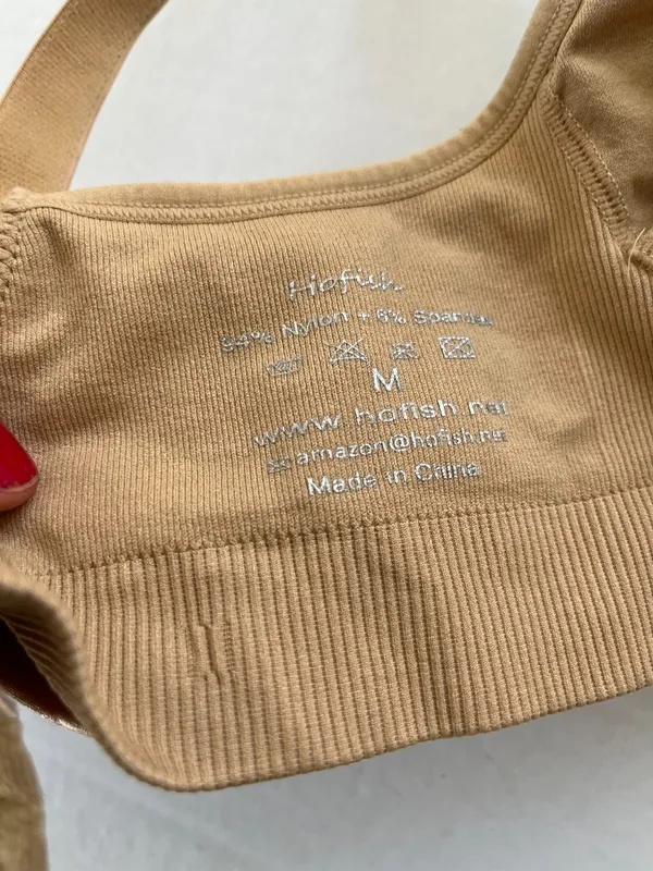 HOFISH‎ Bundle 2 Sz M Tan Full Bust Seamless Nursing Maternity Bras Bralette - Image 9