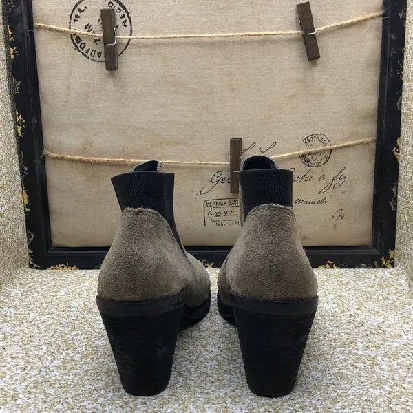 Gorgeous Suede Booties‎ Tan Size 8 - Image 2