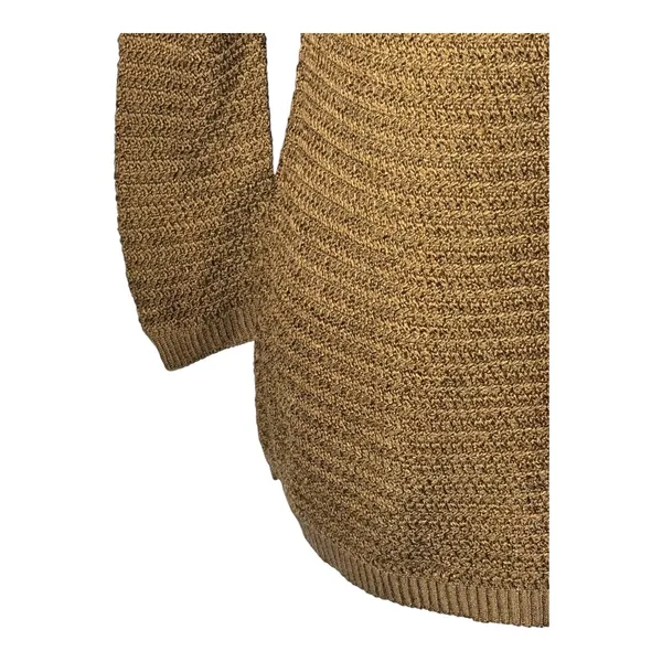 Coincidence & Chance Anthropologie Sweater Women Small Brown Knit Cotton Blend‎ - Image 5