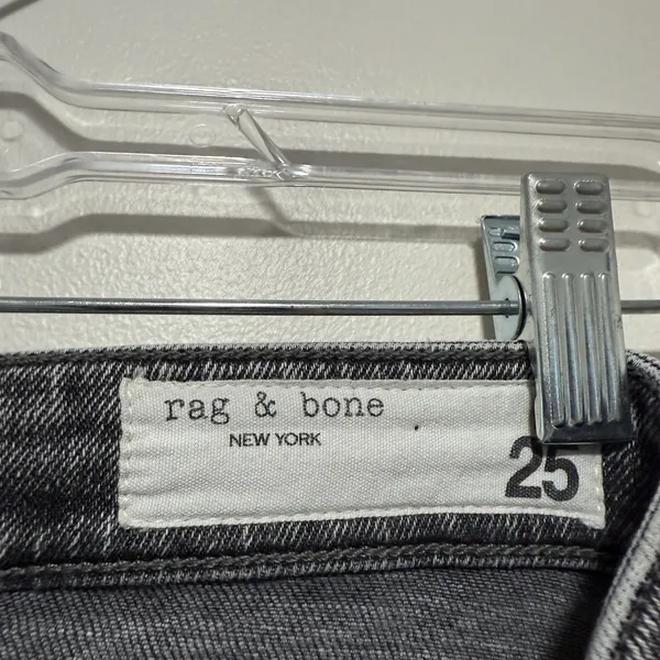 Rag & Bone Nina High-Rise Ankle‎ Flare Jeans in Broderick Size 25 - Image 6