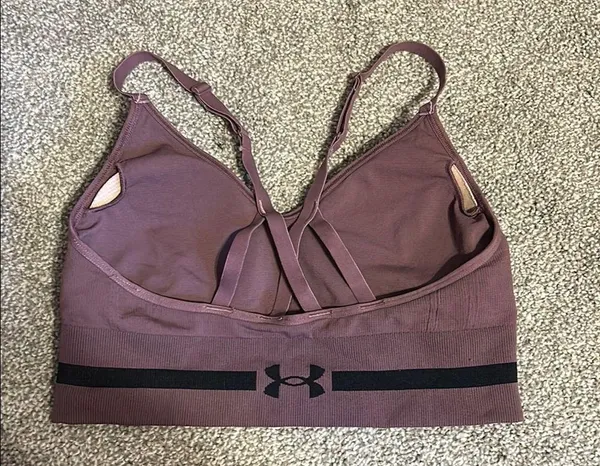 Under Armour Purple Sports Bra Seamless Design Medium Support - Image 2