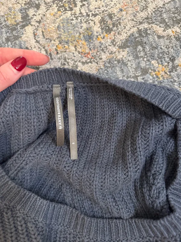 Anthropologie Cropped Knit Sweater - Image 2