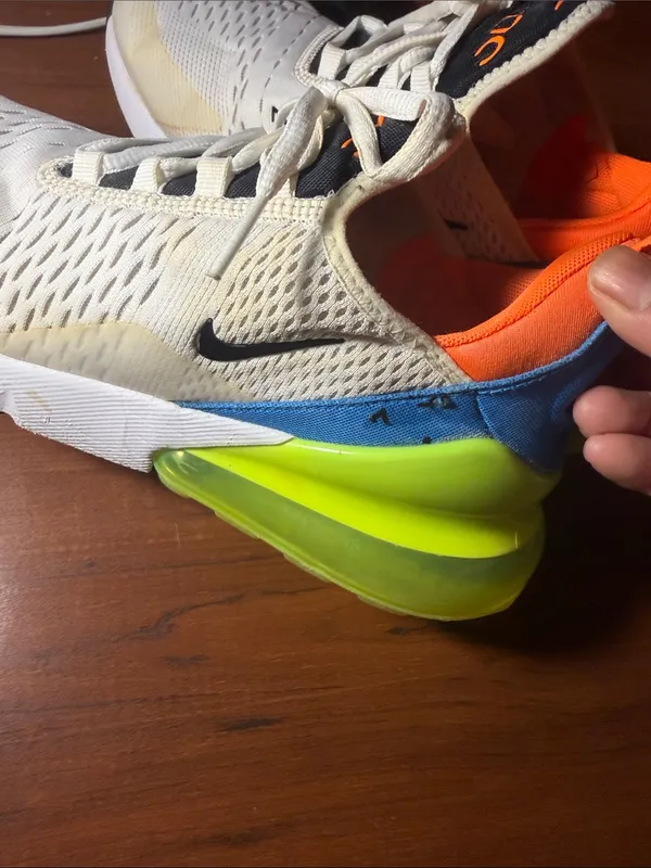 Nike Men’s White/Black/Orange/Blue/Green Athletic Sneakers - Image 12