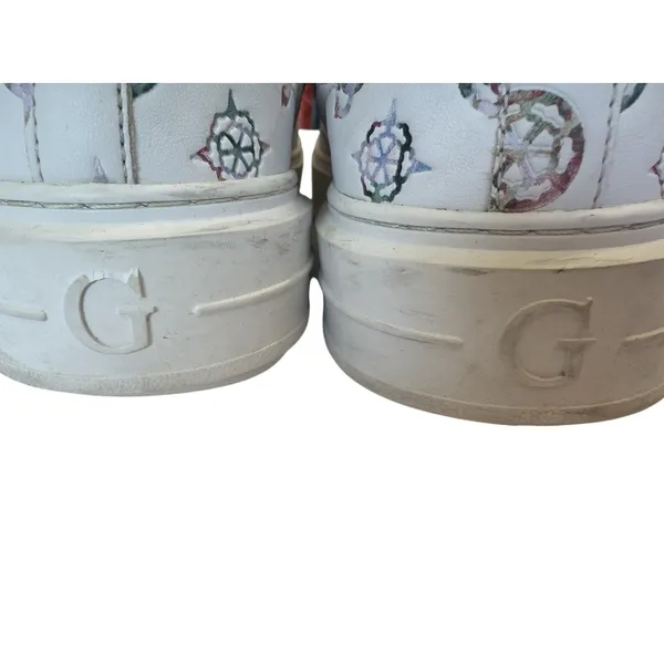 GUESS Denesa Platform Sneakers Chunky Treaded Shoes Womens Size 6 Casual White - Image 6