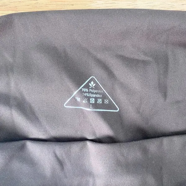 NWT Pobodo High Waisted Yoga Casual Wide Leg Pants Size L Brown - Image 4