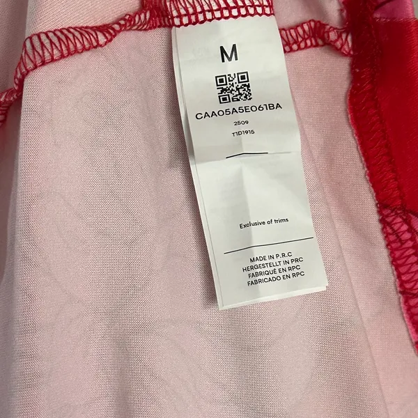 Cupshe NEW Soft Side Floral Maxi Dress Womens M Pink Vacation Long Sleeveless - Image 6