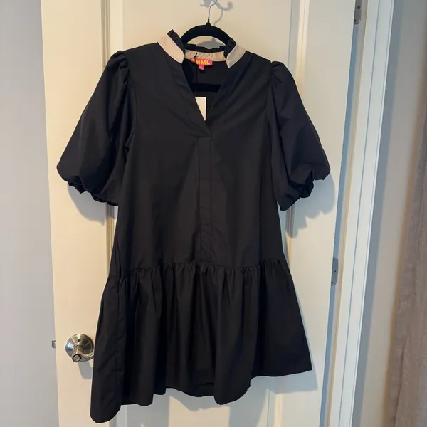 NWT THML Hint of Fun Black Mini Dress | S - Image 4