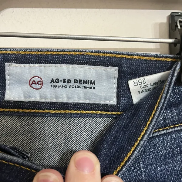 AG-ED Adriano Goldschmied Size 25R The Farrah High Rise‎ Skinny Ankle Jeans - Image 4