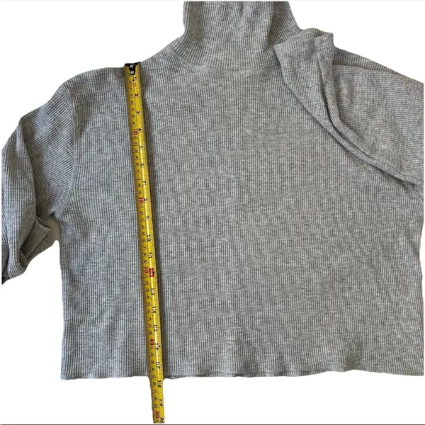 The Group Babaton Aritzia Women’s Turtleneck Sweater 1 / S Cropped Waffle Knit - Image 9