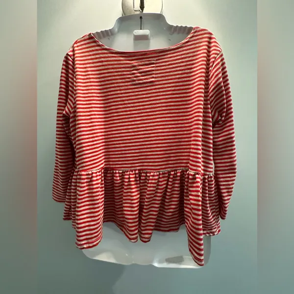 We the Free red striped Replum cropped shirt size Medium - Image 2