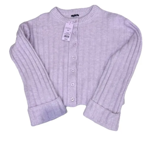 Wild Fable Women’s Pink Soft Button Down Cardigan Cuffed Sleeve Womens Size Xxs - Image 2