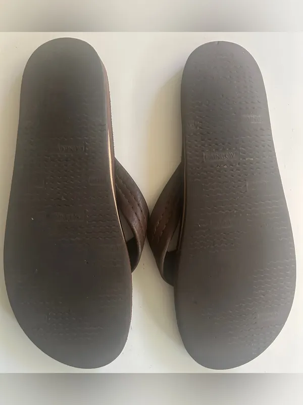 Rainbow Sandals Leather Sandals Single Layer - Image 6