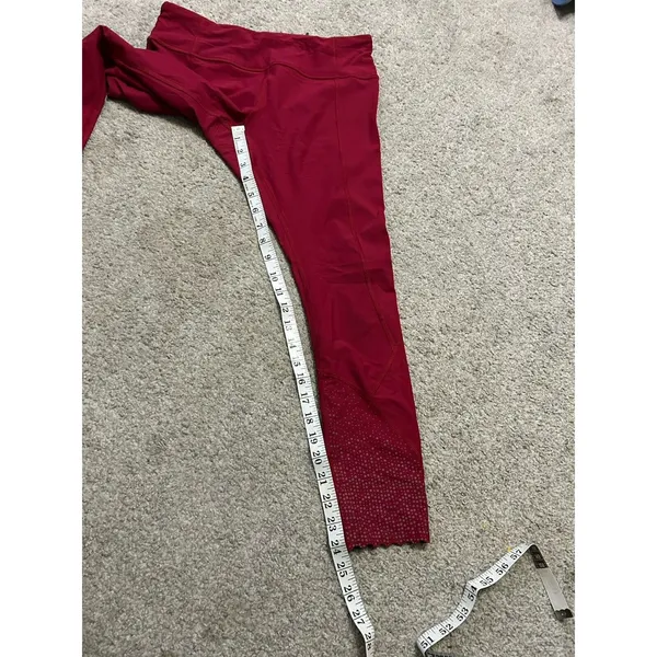 Lululemon Tight Stuff Tight II Reflective Luxtreme Size 8 Ruby Red RUBR‎ 05014 - Image 7