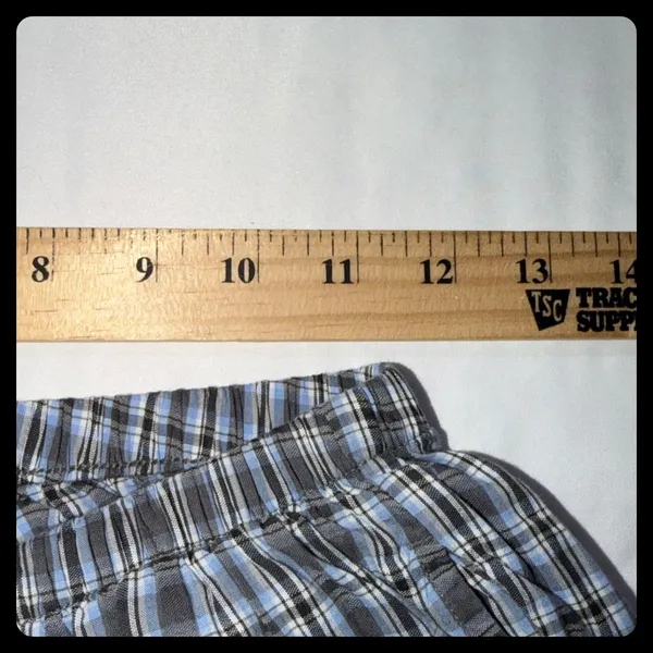 Aerie Pajama Set Women XS Blue Plaid Long Sleeve Button Up Wide Leg Set - Image 10