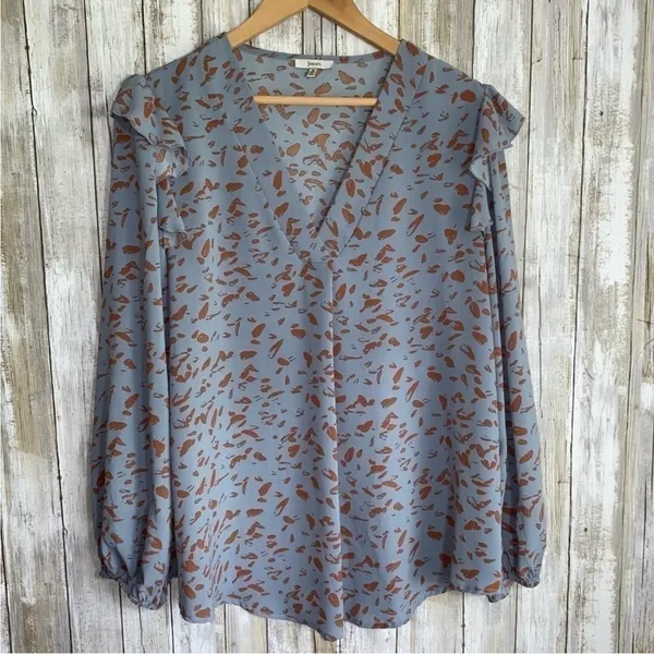 Jodifl Love In Tribeca Airy Blue Blouse •Medium - Image 5