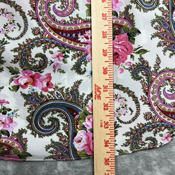 Vintage Gold Label Victoria's‎ Secret Paisley Floral Pink Lace Slip Dress Size L - Image 7