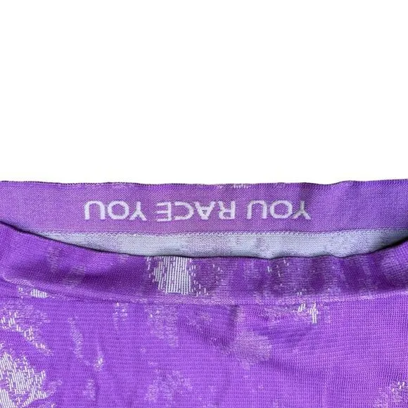Lululemon Women's 10 Swiftly Tech Racerback Tank Top Purple Marble‎ Race Length - Image 10