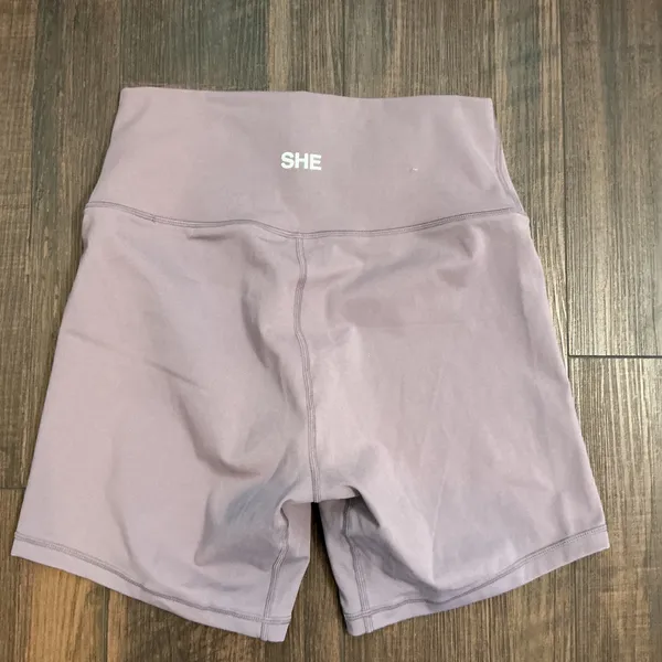 Darc Sport SHE Biker Shorts Purple High Waisted Wolf Graphic Medium Limited Ed - Image 4