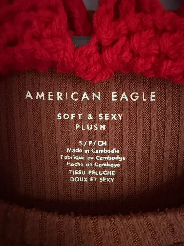 American Eagle Ribbed long sleeve lightweight sweater - Image 2