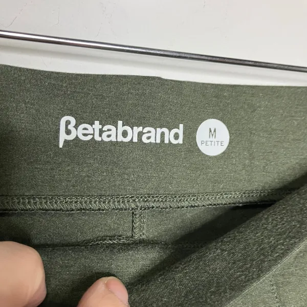 Betabrand journey DPYP dress pant yoga pant olive green‎ women's medium petite - Image 6