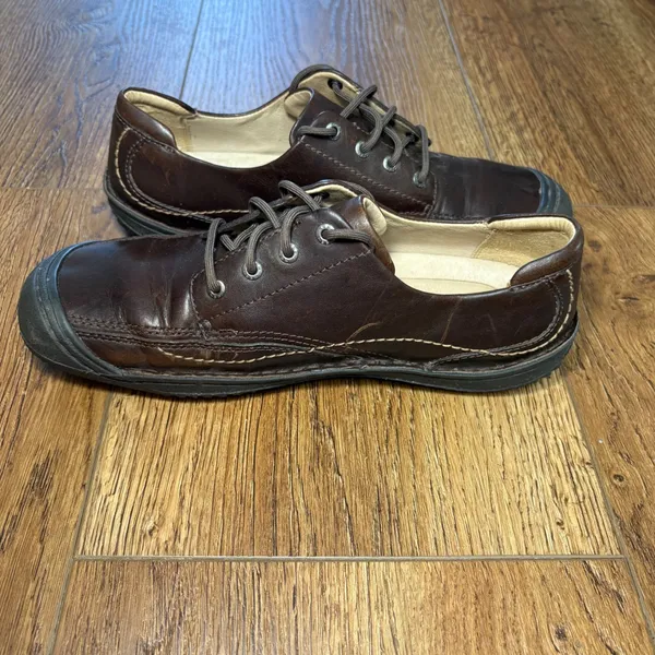 Keen Presidio Dark Brown Leather Lace Up Comfort Oxford‎ Shoes Womens 10 - Image 8