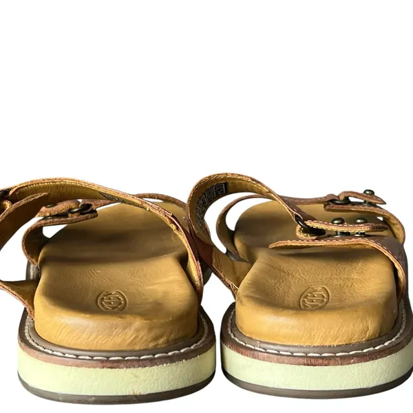 Keen Lana Slide Sandals Womens‎ 7 Tortoise Tan Leather Cushioned Coconut Girl - Image 9