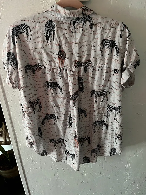 Ladies zebra casual shirt - Image 4