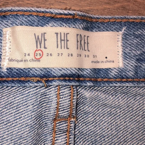 We the Free size 25 distressed jean skirt - Image 4