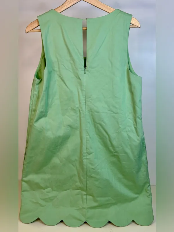 NWT Lost + Wander Pistachio Scallop Hem Rosemary Mini Dress - Image 3