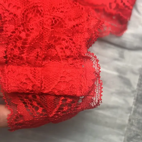 Sexy Lingerie Bodysuit Lace Teddy Snap Crotch V Neck Cut Out One Piece Babydoll - Image 5